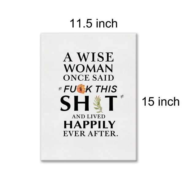 Multicolor_Inspirational_Woman_Quote_Modern_Print_Canvas_Wall_Art_Home_Decor_a_Wise_Woman_Once_Said_Painting_12_x_16_Canvas_Poster_Framed_Ready_to_Hang_Girl_Gift