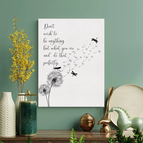 Multicolor_Inspirational_Quote_Do_that_Perfectly_Dandelion_Dragonfly_Print_Canvas_Home_Wall_Art_Decor_Home_Sign_Painting_12_x_16_Poster_Framed_Ready_to_Hang