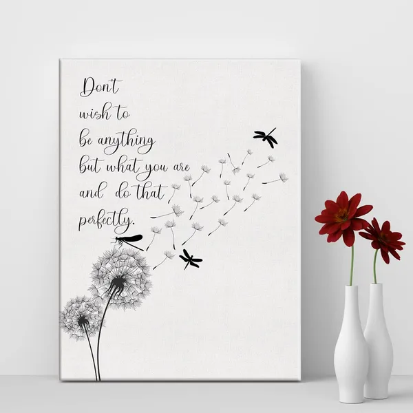 Multicolor_Inspirational_Quote_Do_that_Perfectly_Dandelion_Dragonfly_Print_Canvas_Home_Wall_Art_Decor_Home_Sign_Painting_12_x_16_Poster_Framed_Ready_to_Hang
