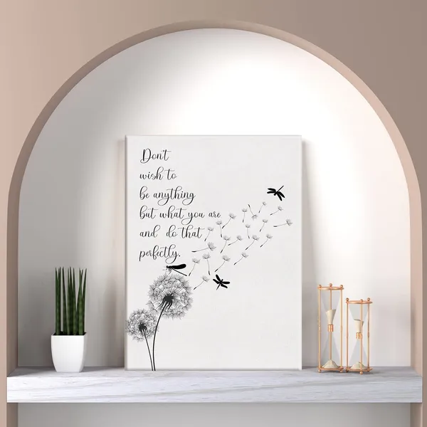 Multicolor_Inspirational_Quote_Do_that_Perfectly_Dandelion_Dragonfly_Print_Canvas_Home_Wall_Art_Decor_Home_Sign_Painting_12_x_16_Poster_Framed_Ready_to_Hang