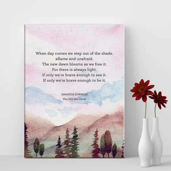 Multicolor_Motivational_Poem_the_Hill_We_Climb_Print_Canvas_Wall_Art_Home_Office_Decor_Watercolor_Painting_12_x_16_Canvas_Poster_Framed_Ready_to_Hang