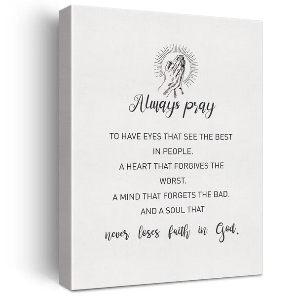 Multicolor_Inspirational_Prayer_Quote_Sign_Always_Pray_to_Have_Eyes_Canvas_Home_Wall_Art_Decor_Positive_Painting_12_x_16_Poster_Framed_Ready_to_Hang
