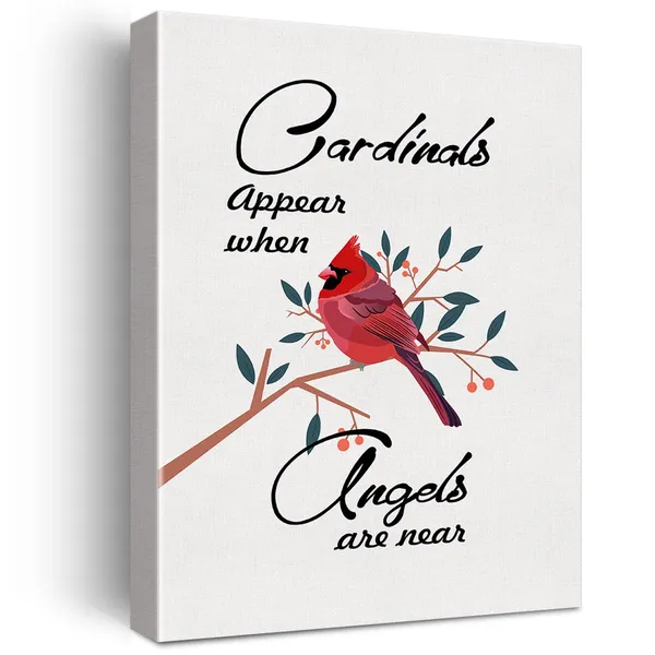 Multicolor_Cardinal_Appears_When_Angels_are_Near_Canvas_Home_Wall_Art_Decor_Sympath_Quote_Painting_12_x_16_Poster_Framed_Ready_to_Hang
