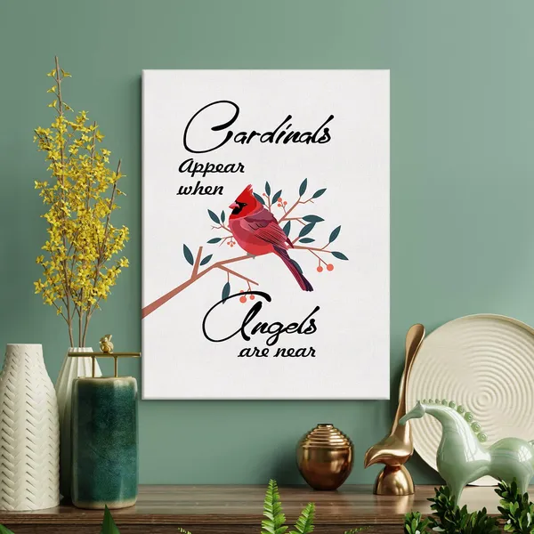 Multicolor_Cardinal_Appears_When_Angels_are_Near_Canvas_Home_Wall_Art_Decor_Sympath_Quote_Painting_12_x_16_Poster_Framed_Ready_to_Hang