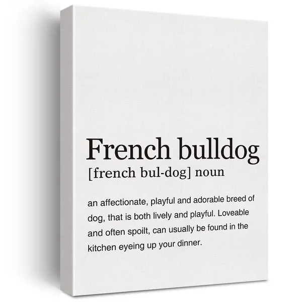 Multicolor_French_Bulldog_Definition_Print_Canvas_Wall_Art_Home_Office_Decor_Modern_Dog_Painting_12_x_16_Canvas_Poster_Framed_Ready_to_Hang_Dog_Lovers_Artwork