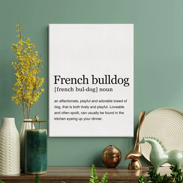 Multicolor_French_Bulldog_Definition_Print_Canvas_Wall_Art_Home_Office_Decor_Modern_Dog_Painting_12_x_16_Canvas_Poster_Framed_Ready_to_Hang_Dog_Lovers_Artwork