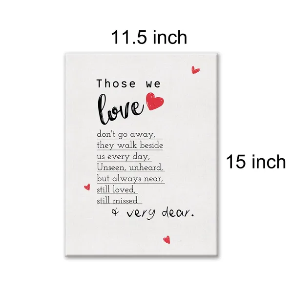 Multicolor_Sympathy_Sign_Those_We_Love_Don't_Go_away_Print_Canvas_Home_Wall_Art_Decor_Gift_|_For_Loss_Painting_12_x_16_Memorial_Poster_Framed_Ready_to_Hang