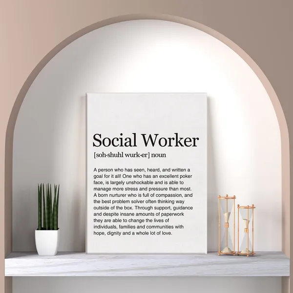 Multicolor_Social_Worker_Definition_Print_Canvas_Wall_Art_Home_Office_Decor_Modern_Minimalist_Painting_12_x_16_Canvas_Poster_Framed_Ready_to_Hang_Artwork_Graduation_Gift