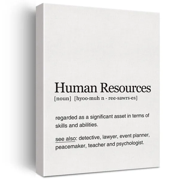Multicolor_Human_Resources_Definition_Print_Canvas_Wall_Art_Home_Office_Decor_Modern_Gaming_Painting_12_x_16_Canvas_Poster_Framed_Ready_to_Hang_Artwork_Gifts_|_For_Coworker
