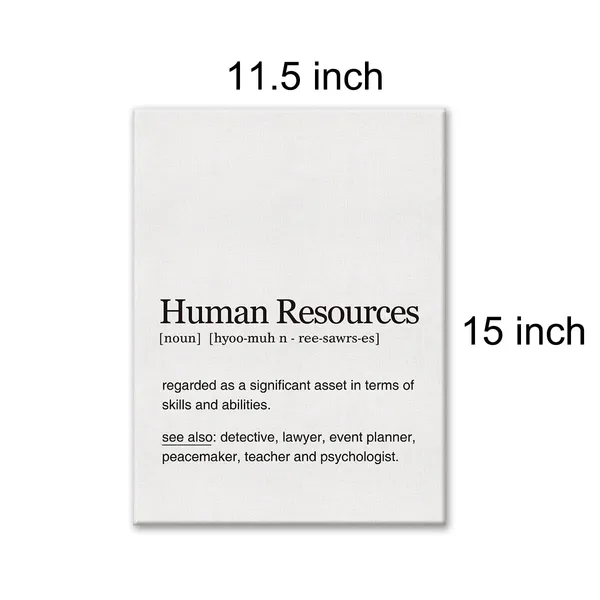 Multicolor_Human_Resources_Definition_Print_Canvas_Wall_Art_Home_Office_Decor_Modern_Gaming_Painting_12_x_16_Canvas_Poster_Framed_Ready_to_Hang_Artwork_Gifts_|_For_Coworker