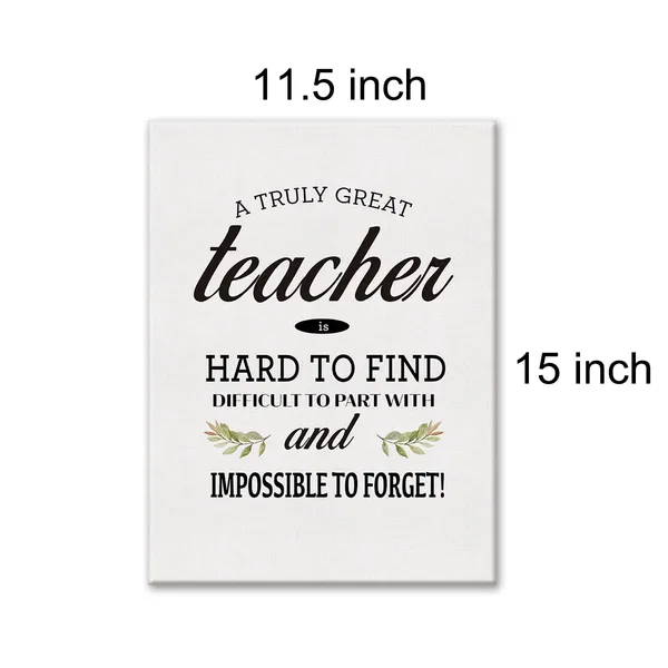 Multicolor_Thank_You_Teacher_Modern_Print_Canvas_Wall_Art_Home_Decor_a_Truly_Great_Teacher_is_Hard_to_Find_Painting_12_x_16_Canvas_Poster_Framed_Ready_to_Hang