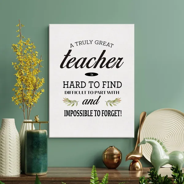 Multicolor_Thank_You_Teacher_Modern_Print_Canvas_Wall_Art_Home_Decor_a_Truly_Great_Teacher_is_Hard_to_Find_Painting_12_x_16_Canvas_Poster_Framed_Ready_to_Hang