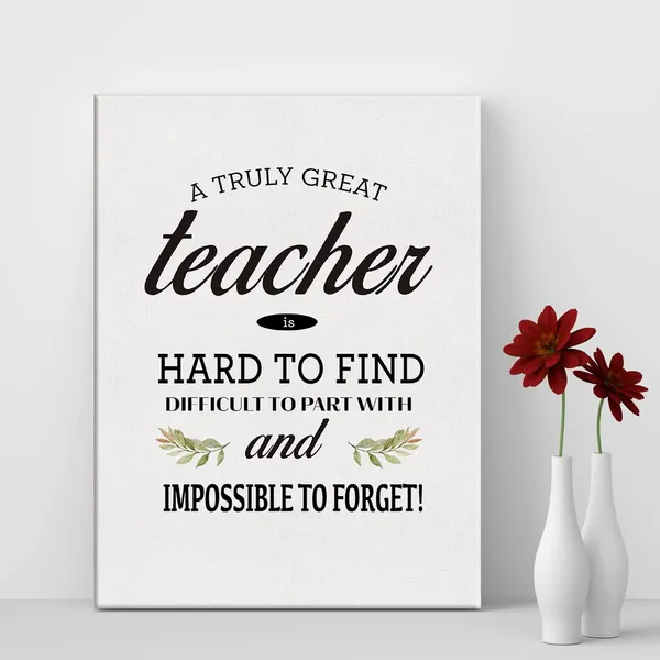 Multicolor_Thank_You_Teacher_Modern_Print_Canvas_Wall_Art_Home_Decor_a_Truly_Great_Teacher_is_Hard_to_Find_Painting_12_x_16_Canvas_Poster_Framed_Ready_to_Hang