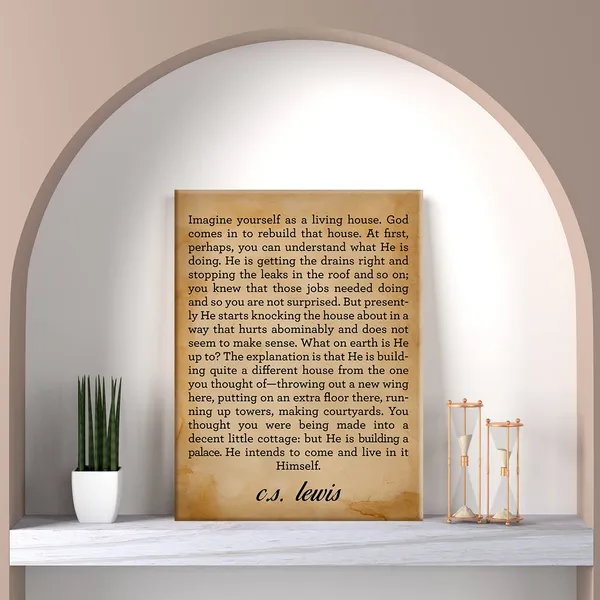 Multicolor_Inspirational_Quote_Christian_Retro_Print_Canvas_Wall_Art_Home_Decor_Imagine_Yourself_as_a_Living_House_Painting_12_x_16_Canvas_Poster_Framed_Ready_to_Hang
