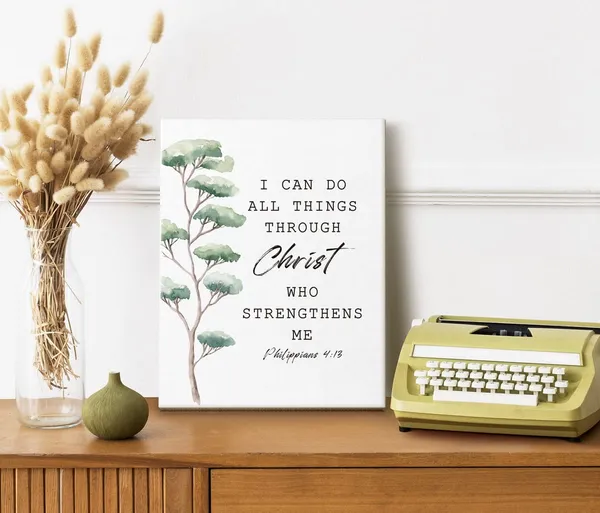 Multicolor_I_Can_Do_All_Things_Through_Christ_Sign_Canvas_Wall_Art_Decor,_Christian_Wall_Art,_Canvas_Prints_Poster_Wall_Art_|_For_Living_Room_Farmhouse_Home_Decor,_Philippians_4_13_Wall_Decor,_Size_12x15