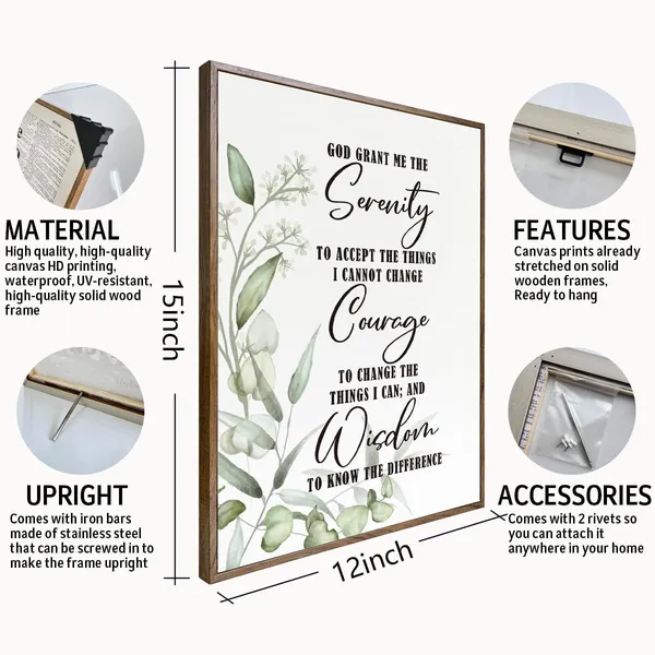 Multicolor_Serenity_Prayer_Wall_Art,_Serenity_Prayer,_Serenity_Prayer_Wall_D??or,_Scripture_Wall_Art,_Serenity_Prayer_Gifts,_Framed_Canvas_Wall_Art_Decor,_Bible_Verses_Wall_D??or,_God_Grant_Me_The_Serenity_12x15
