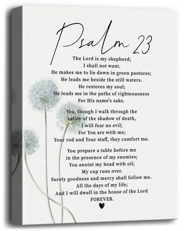 Multicolor_Psalm_23_Sign_Canvas_Wall_Art,_Scripture_Signs_|_For_Home_or_Office_Decor,_The_Lord_is_My_Shepherd_Sign_Inspirational_Quote_Canvas_Prints_Poster_Wall_Art,_Christian_Family_Home_or_Office_Decor_Saying