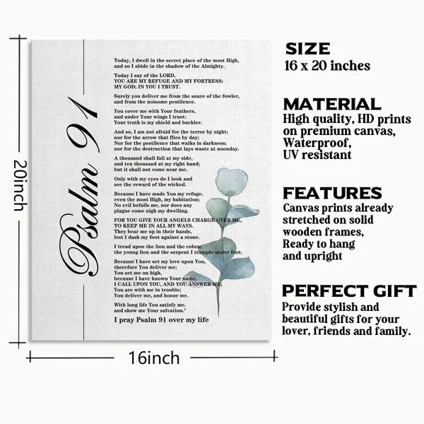 Multicolor_Psalms_91,_Psalm_91_Wall_Art,_Bible_Verse_Wall_Art,_Psalms_91,_Spiritual_Wall_Decor,_Spiritual_Wall_Art,_Scripture_Baptism_Gift,_Christian_Canvas_Wall_Art,_Christian_Art_Wall_D??or_16x20_inch