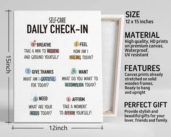Multicolor_Canvas_Wall_Art,_Canvas_Poster_Wall_Art_Hanging_Decor_Print,_Mental_Health_Decoration_|_For_Bedroom_Classroom,_Mindfulness_Decor,_Motivational_Wall_Art_Posters,_Self-care_Daily_Check-in_Poster