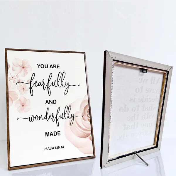 Multicolor_Bible_Verses_Wall_D??or,_Christian_Home_D??or,_You_Are_Fearfully_and_Wonderfully_Made,_Christian_Framed_D??or,_Bible_Verse_Wall_Decor_Wall_Art,_Scripture_Wall_Decor,_Canvas_Wall_Art_Psalm_139:14