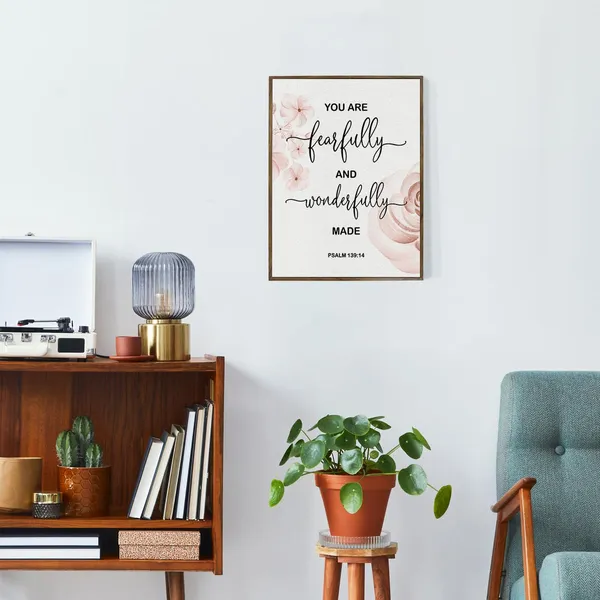 Multicolor_Bible_Verses_Wall_D??or,_Christian_Home_D??or,_You_Are_Fearfully_and_Wonderfully_Made,_Christian_Framed_D??or,_Bible_Verse_Wall_Decor_Wall_Art,_Scripture_Wall_Decor,_Canvas_Wall_Art_Psalm_139:14