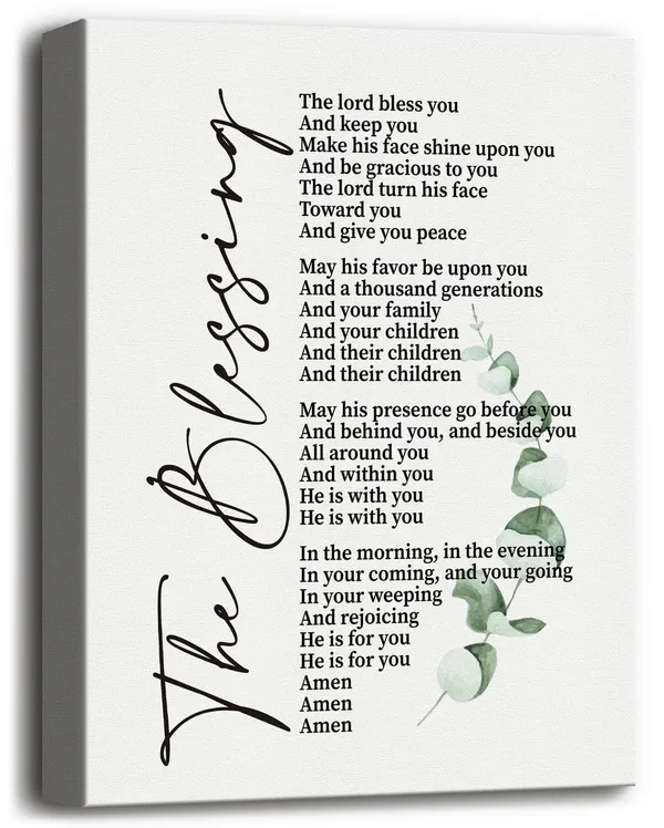 Multicolor_Canvas_Wall_Art_Numbers_6:24-26,_Song_Lyrics_Kari_Jobe-_The_Blessing_Elevation_Worship_Lyrics_Wall_Art_Print,_Bible_Verse_Inspirational_Decor_Wall_Art,_Christian_Religious_Scripture_Wall_Decor_12x15