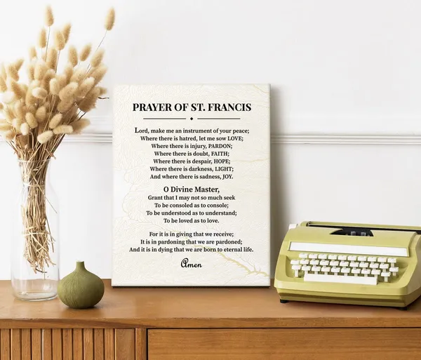 Multicolor_Canvas_Wall_Art_The_Prayer_of_St._Francis_Inspirational_Sign_Decor,_Beloved_Prayer_Provides_Encouragement_|_For_All,_Canvas_Prints_Poster_Wall_Art_|_For_Home_Decor,_Hanging_Wall_Decor_12_x_16