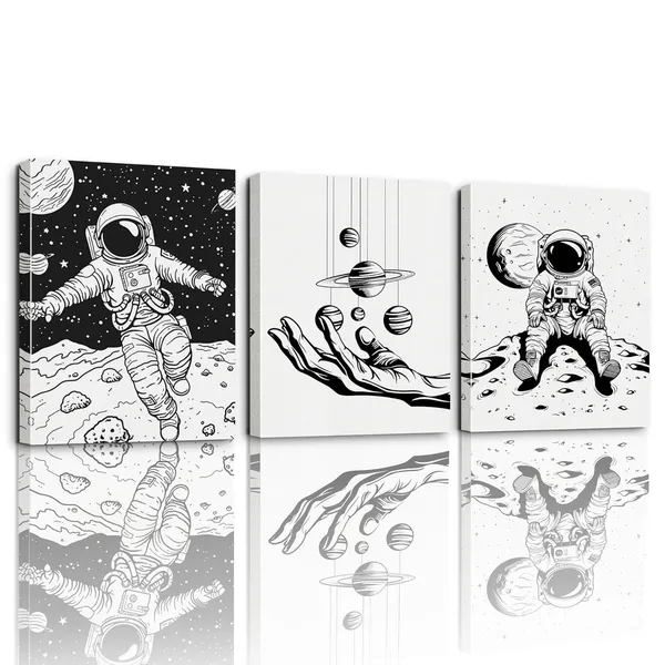 Multicolor_3_Pieces_Canvas_Wall_Art,_Creative_Astronaut_Canvas_Wall_Decor,_Outer_Space_Poster,_Astronauts_Canvas_Prints_Artwork_|_For_Home_Office_Decor,_Space_Room_Bedroom_Decor,_Teen_Boy_Girl_Room_Decor