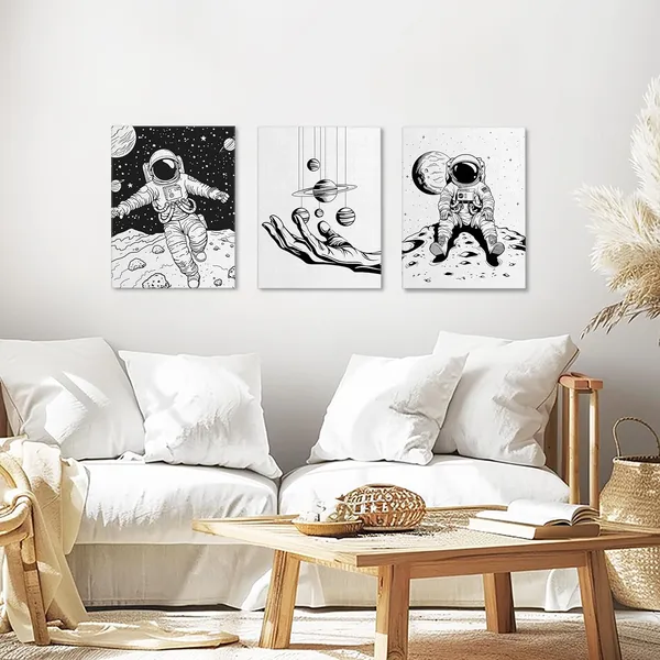 Multicolor_3_Pieces_Canvas_Wall_Art,_Creative_Astronaut_Canvas_Wall_Decor,_Outer_Space_Poster,_Astronauts_Canvas_Prints_Artwork_|_For_Home_Office_Decor,_Space_Room_Bedroom_Decor,_Teen_Boy_Girl_Room_Decor