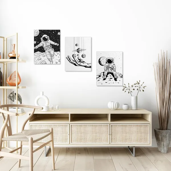 Multicolor_3_Pieces_Canvas_Wall_Art,_Creative_Astronaut_Canvas_Wall_Decor,_Outer_Space_Poster,_Astronauts_Canvas_Prints_Artwork_|_For_Home_Office_Decor,_Space_Room_Bedroom_Decor,_Teen_Boy_Girl_Room_Decor