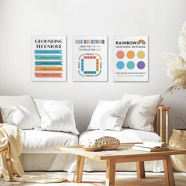Multicolor_3_Pieces_Canvas_Wall_Art,_Mental_Health_Canvas_Poster,_Psych_Strategies_|_For_Kids_Toddler,_Coping_Skills_Wall_Decor,_Decor_|_For_Calming_Down_Corner,_Therapist_Office_Decor,_Counseling_Room_Decor