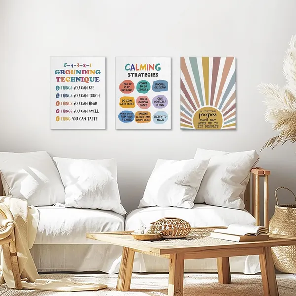 Multicolor_3_Pieces_Canvas_Wall_Art,_Mental_Health_Wall_Art,_Psych_Strategies_|_For_Kids_Toddler,_Calming_Down_Corner_Decor,_Canvas_Painting_Decor_|_For_Psychologist_Therapist_Counselor_Office,_Classroom_Decor