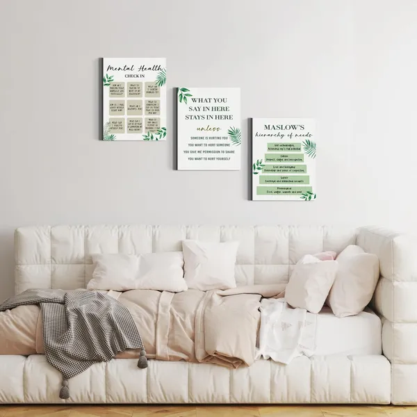 Multicolor_3_Pieces_Canvas_Wall_Art,_Mental_Health_Canvas_Poster,_Self_Check_Prints,_Psychotherapy_Wall_Decor,_Poster_|_For_Social_Work_Decor,_Counseling_Room_Decor,_Therapist_Psychologist_Office_Wall_Decor