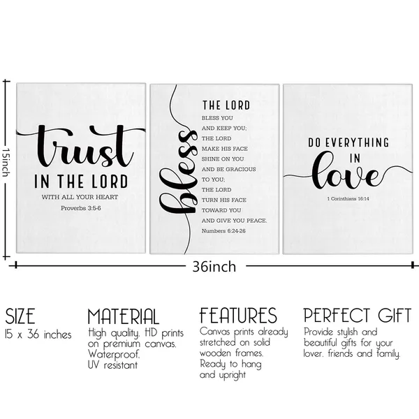 Multicolor_3_Pieces_Canvas_Wall_Art,_Christian_Posters,_Bible_Verse_Scripture_Decor,_Christian_Artwork_|_For_Home_Living_Room_Decor,_Inspirational_Canvas_Decor,_Trust,_Bless_the_Lord,_Do_Everything_In_Love_Prints