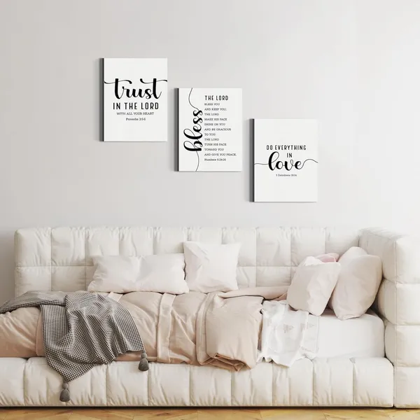 Multicolor_3_Pieces_Canvas_Wall_Art,_Christian_Posters,_Bible_Verse_Scripture_Decor,_Christian_Artwork_|_For_Home_Living_Room_Decor,_Inspirational_Canvas_Decor,_Trust,_Bless_the_Lord,_Do_Everything_In_Love_Prints