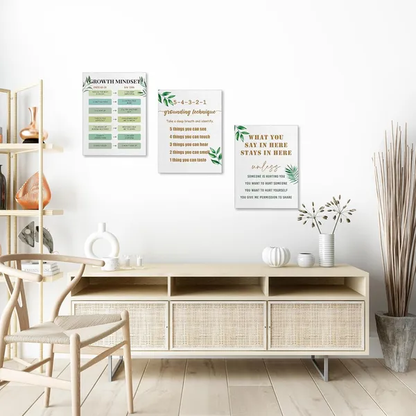 Multicolor_3_Pieces_Canvas_Wall_Art,_Psychology_Canvas_Poster,_Grounding_Technique_Posters,_Growth_Mindset_Canvas_Poster,_School_Counseling_Office_Decor,_Classroom_Wall_Decor,_Inspirational_Home_Decor
