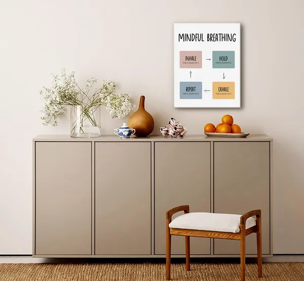 Multicolor_Canvas_Wall_Art,_Wall_Art_Prints,_Canvas_Poster_Wall_Art_Hanging_Decor_Print,_Anxiety_Release_Poster,_School_Counselor_Office_Decor,_Classroom_Decor,_Mindful_Breathing_Canvas_Poster