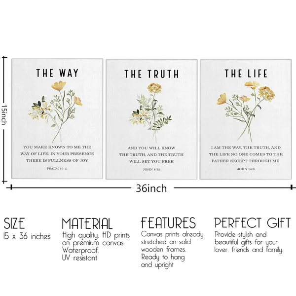 Multicolor_3_Pieces_Canvas_Wall_Art,_Christian_Posters,_Bible_Verse_Home_Office_Decor,_Botanical_Decor,_Beautiful_Wall_Art_Decor,_Christian_Gift,_Religious_Artwork,_The_Way_The_Truth_The_Life_Poster