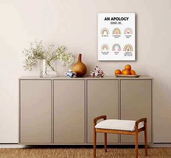 Multicolor_Canvas_Wall_Art,_Wall_Art_Prints,_Canvas_Poster_Wall_Art_Hanging_Decor_Print,_Classroom_Rules_Decor,_School_Decor,_Playroom_Decor,_Apologizing_Canvas_Poster_Wall_Decor,_An_apology_Sounds_Like_Poster