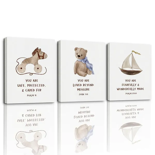 Multicolor_3_Pieces_Canvas_Wall_Art,_Christian_Posters,_Positive_Home_Decor,_Nursery_Decor,_Kids_Room_Decor_|_For_Boys_Girls,_Canvas_Poster_with_Inspirational_Quotes,_Lovely_Wall_Decor,_Classroom_Decor