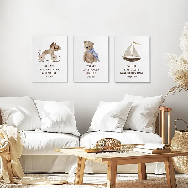 Multicolor_3_Pieces_Canvas_Wall_Art,_Christian_Posters,_Positive_Home_Decor,_Nursery_Decor,_Kids_Room_Decor_|_For_Boys_Girls,_Canvas_Poster_with_Inspirational_Quotes,_Lovely_Wall_Decor,_Classroom_Decor
