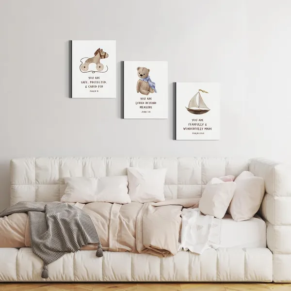 Multicolor_3_Pieces_Canvas_Wall_Art,_Christian_Posters,_Positive_Home_Decor,_Nursery_Decor,_Kids_Room_Decor_|_For_Boys_Girls,_Canvas_Poster_with_Inspirational_Quotes,_Lovely_Wall_Decor,_Classroom_Decor