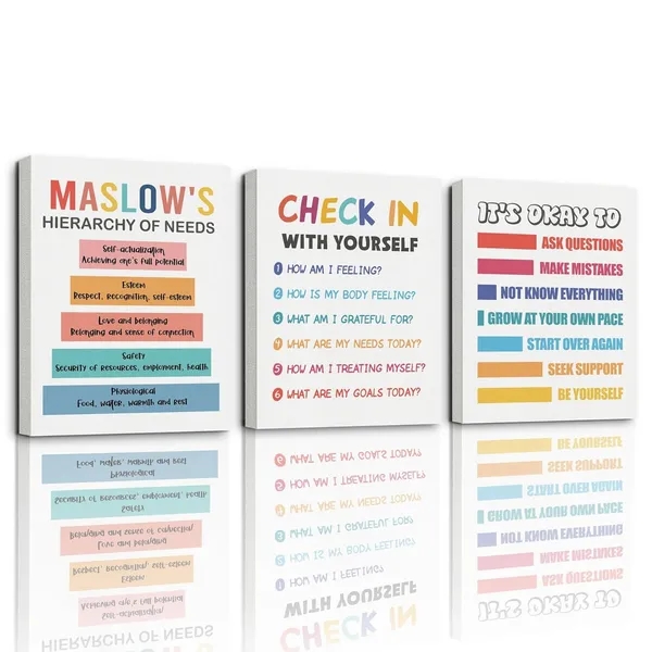 Multicolor_3_Pieces_Canvas_Wall_Art,_Therapy_Wall_Art,_Growth_Mindset_Canvas_Poster,_Counseling_Room_Decor,_Maslow's_Hierarchy_of_Needs_Prints,_Check_In_with_Yourself,_It's_OK_to_Ask_Questions_Prints