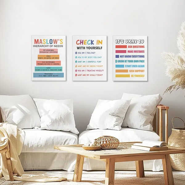 Multicolor_3_Pieces_Canvas_Wall_Art,_Therapy_Wall_Art,_Growth_Mindset_Canvas_Poster,_Counseling_Room_Decor,_Maslow's_Hierarchy_of_Needs_Prints,_Check_In_with_Yourself,_It's_OK_to_Ask_Questions_Prints