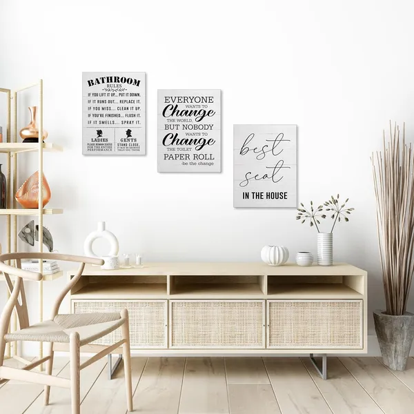 Multicolor_3_Pieces_Canvas_Wall_Art,_Funny_Bathroom_Canvas_Wall_Art,_Best_Seat_In_the_House_Prints,_Farmhouse_Home_Bathroom_Decor,_Bathroom_Rules_Canvas_Painting,_Wall_Decoration_|_For_Bathroom_Restroom_Toilet