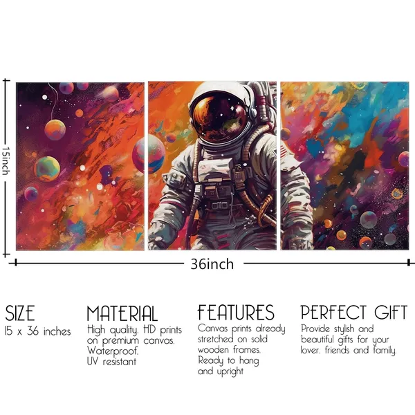 Multicolor_3_Pieces_Canvas_Wall_Art,_Outer_Space_Wall_Art,_Astronaut_Canvas_Posters_Framed_Artwork,_Teen_Boy_Girl_Room_Decor_|_For_Wall_Table,_Galaxy_Astronaut_Themed_Decor_|_For_Home_Office_Living_Room_Bedroom