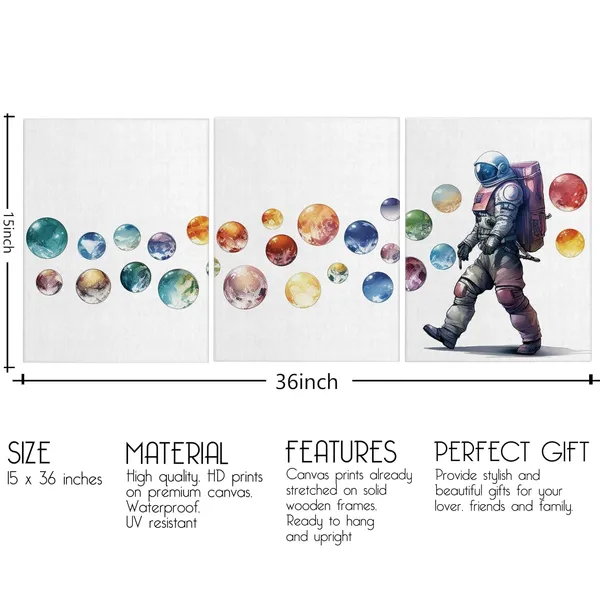 Multicolor_3_Pieces_Canvas_Wall_Art,_Astronaut_with_Planets_Poster,_Galaxy_Planets_Astronauts_Themed_Canvas_Wall_Art,_Wall_Decorations_|_For_Kids_Boys_Bedroom_Classroom_Nursery,_Home_Decor_Accent