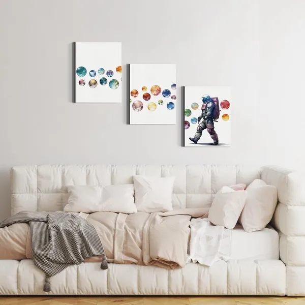 Multicolor_3_Pieces_Canvas_Wall_Art,_Astronaut_with_Planets_Poster,_Galaxy_Planets_Astronauts_Themed_Canvas_Wall_Art,_Wall_Decorations_|_For_Kids_Boys_Bedroom_Classroom_Nursery,_Home_Decor_Accent