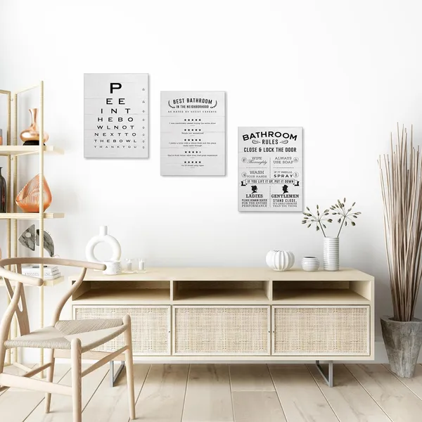 Multicolor_3_Pieces_Canvas_Wall_Art,_Funny_Bathroom_Wall_Decor,_Best_Bathroom_In_the_Neighborhood_Poster,_Bathroom_Rules_Prints_Wall_Decor,_Toilet_Humor,_Bathroom_Canvas_Art_|_For_Guest_Bathroom_Decor