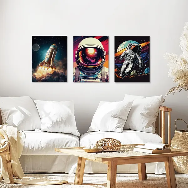 Multicolor_3_Pieces_Canvas_Wall_Art,_Astronomy_Poster,_Space_Room_Decor,_Shuttle_Astronaut_Painting_Artwork_|_For_Kids_Boys_Bedroom_Nursery_Playroom_Decor,_Galaxy_Room_Decor,_Astronauts_Wall_Decoration